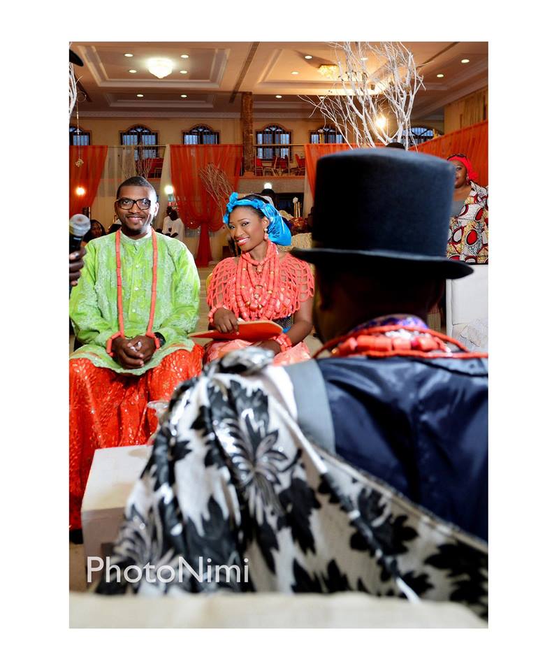 bride, groom, traditional itsekiri wedding attire outfit photonimi